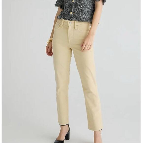 J. Crew Pants - J. Crew NEW Women's Slim-Straight Corduroy Pants in Pale Bone  Size 30